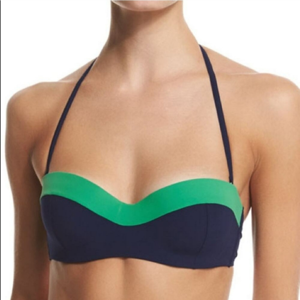Tory Burch Navy/Green bikini top